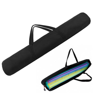 YCQDDA Mahjong Rack Bag, 24 x 5.5 Inch Canvas Carrying Case for Mah Jongg Racks and Pushers, Long Storage Organizer with Handles, Bag Only