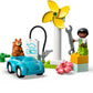 LEGO DUPLO Town Wind Turbine and Electric Car 10985 Early Development Building Toy, Includes Charging Station for Pretend Play, Great Gift for Toddler