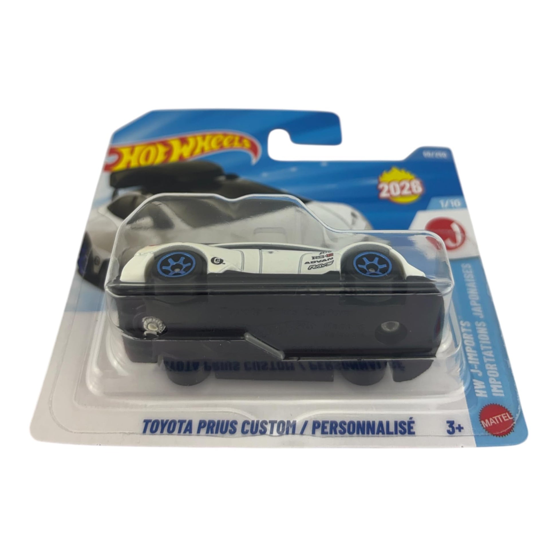 Hot Wheels Toyota Prius Custom [White] J-Imports 1/10, 60/250, New for 2026! 1:64 Scale Diecast Toy Vehicle