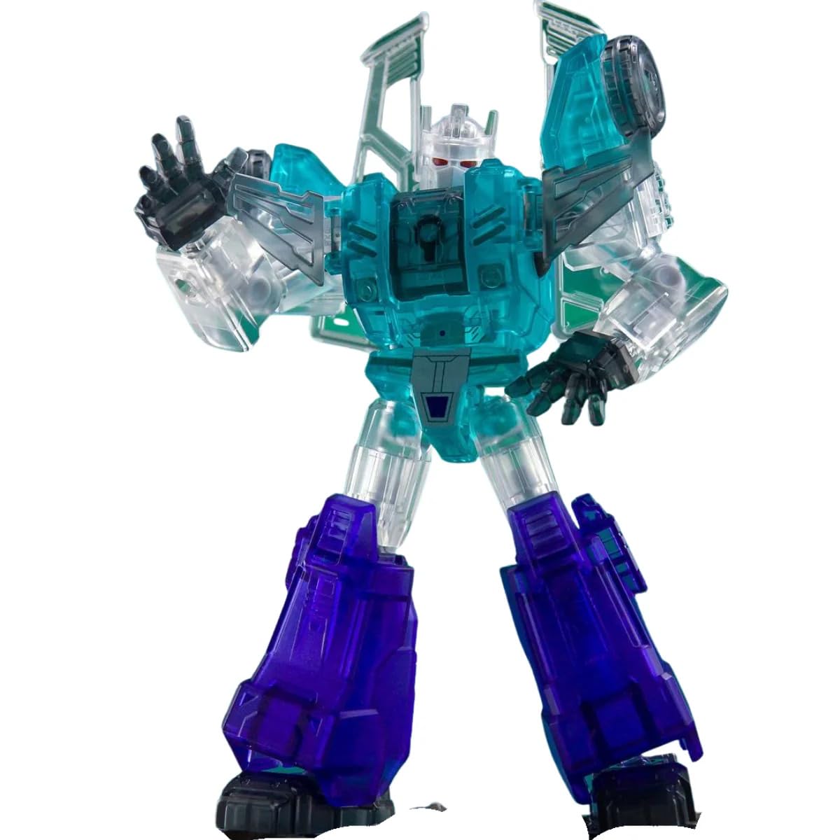 BLOKEES - Transformers - Sixshot - Transparent Version - Model Kit - 53 Pieces - Assembly Required - No Tools - No Cutting - No Glue - No Paint