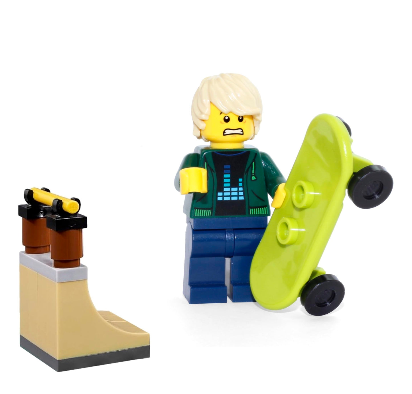 LEGO City MiniFigure: Skateboarder Boy (with Skateboard and Cool Rail) 31067