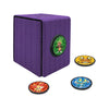 Ultra Pro - Pokemon Alcove Click Kalos: Store 100 Double-Sleeved Cards with 4 Themed Badges of Fennekin, Froakie, Chespin, and Dedenne. Customize with
