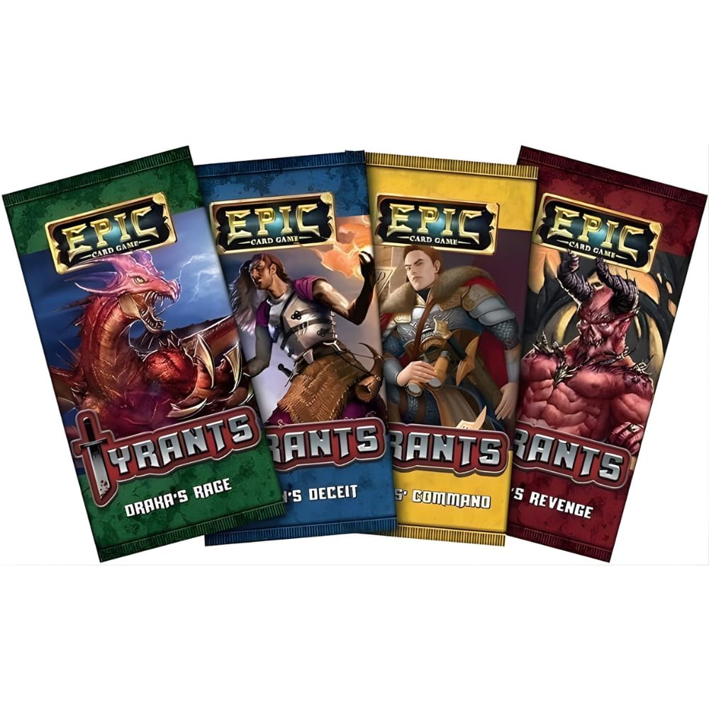 WISE WIZARD GAMES, Epic Card Game Bundle: Base Set, Guardians of Gowana, Duels Boxed Sets Plus 4 Lost Tribe Card Packs, 4 Pantheon Packs, 4 Tyrants, 4