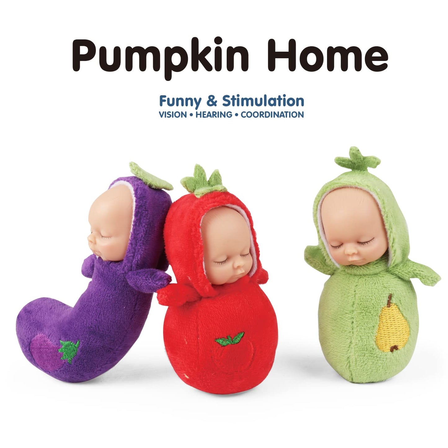 Enjoyin 4 inch Mini Baby Doll Playset Includes 6 Soft Baby Dolls and a Storage Bag Realistic Looking Small Baby Dolls Set for Toddlers