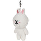 GUND LINE Friends Cony Rabbit Backpack Clip Plush Stuffed Animal, 5"