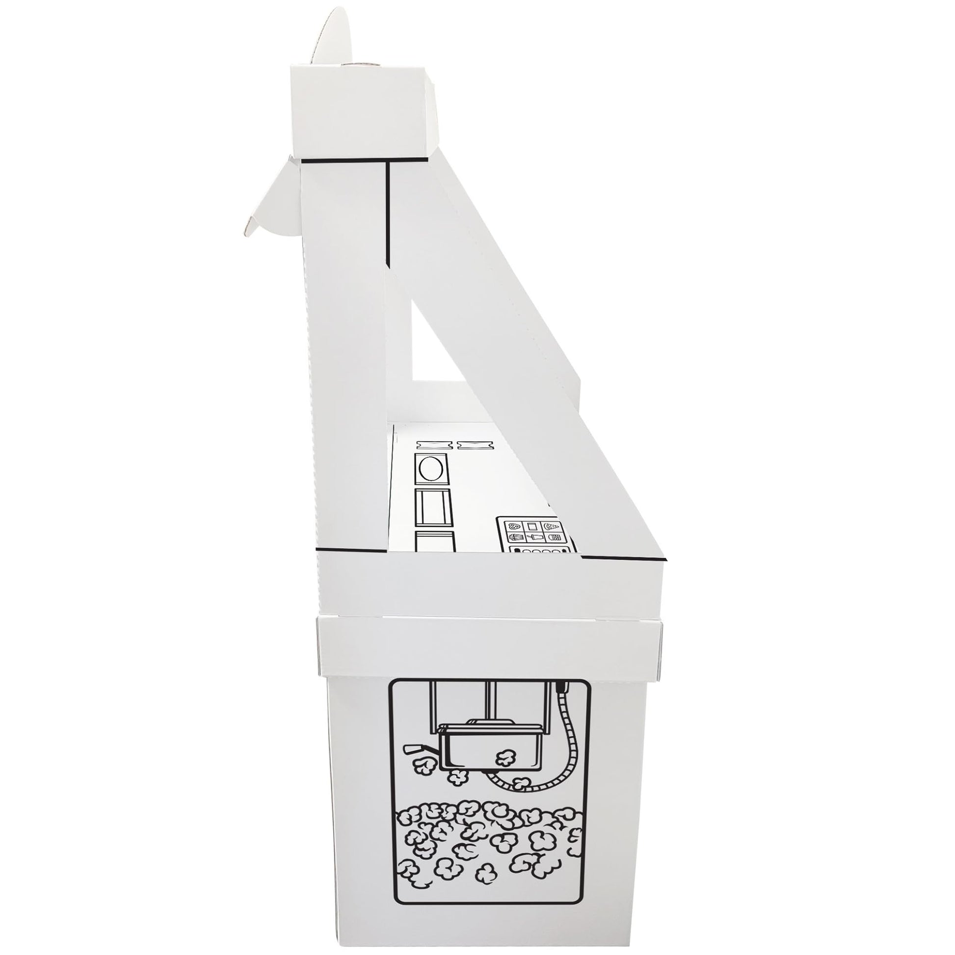 Easy Playhouse: Movie Theater Snack Stand - Decorate & Personalize A Cardboard Cinema, Color-Draw-Doodle, DIY Art & Crafts, 32 x 26.5 x 40.5, Kids 3+