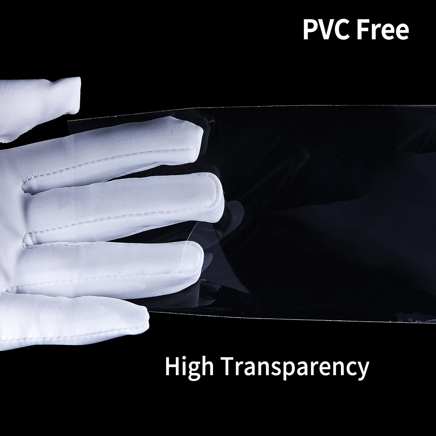 100 PCS Currency Sleeves - Clear Dollar Holder with Storage Box Banknote Protector for Paper Money Bills Stamps Collection Supplies