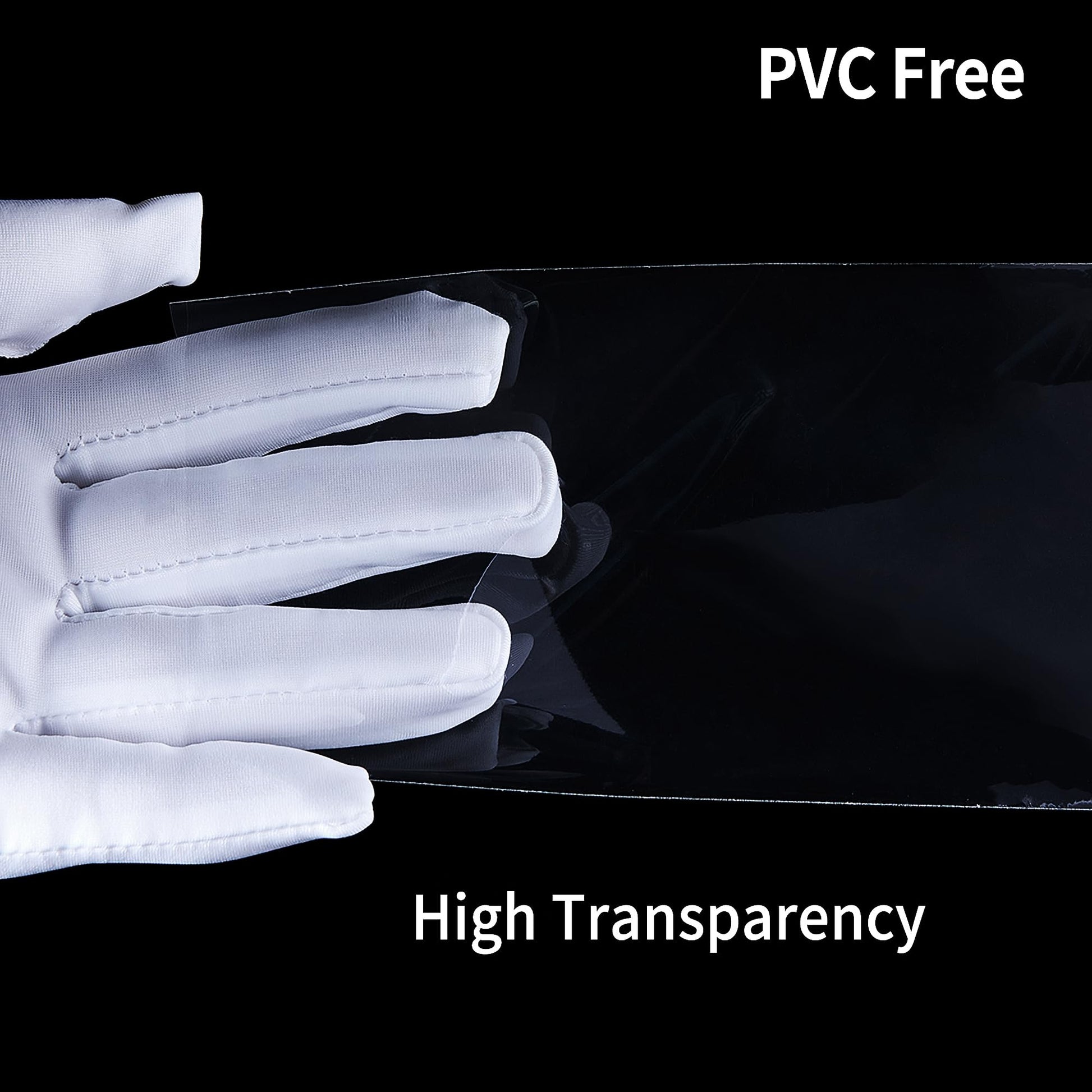 100 PCS Currency Sleeves - Clear Dollar Holder with Storage Box Banknote Protector for Paper Money Bills Stamps Collection Supplies
