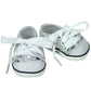 Sophia's s Doll Sequin Tennis Sneaker with Laces and Imitation Leather Toe Cap Shoes for 18" Dolls, Silver