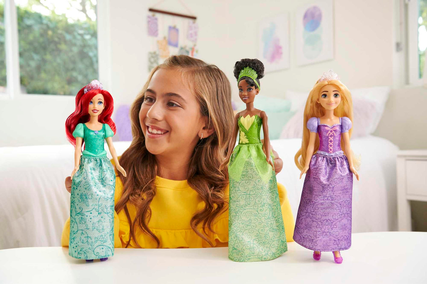 Mattel Disney Princess Fashion Doll Gift Set with 3 Dolls in Sparkling Clothing and Accessories, Inspired by Mattel Disney Movies