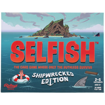 Ridley's Games: Selfish- Shipwrecked Edition Card Game | Easy to Play Party Game for Groups | Ideal for 2-5 Players | Makes a Great Gift Idea | Watch