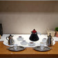 3Pcs/Set Cute Mini Coffee Pot Model Dollhouse Miniature Toy Doll Home Accessories Miniature Food Play Scene Model Small Cloth Doll House Accessories