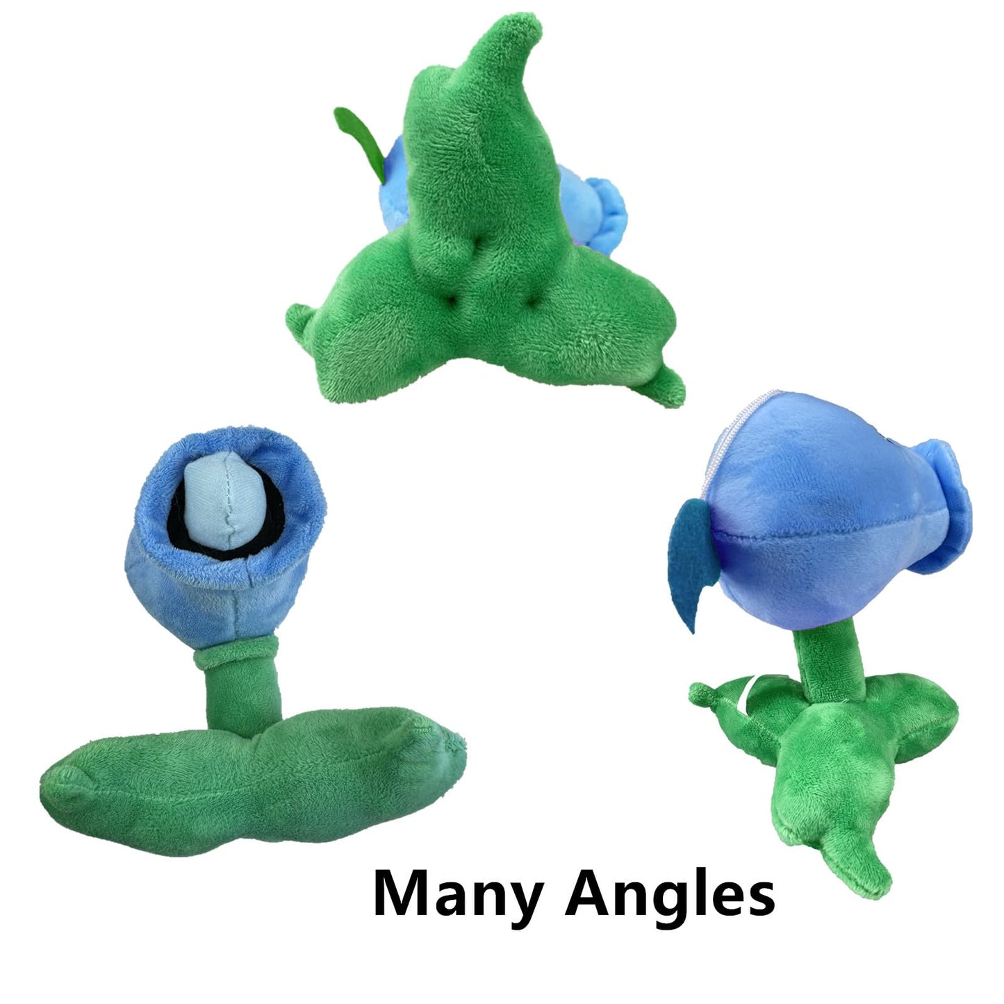 JHESAO 8" Pea Plants and Zombies Peashooter Plush Zombies Toys PVZ Plush 1 2 Stuffed Soft Doll Ice Pea Toy New