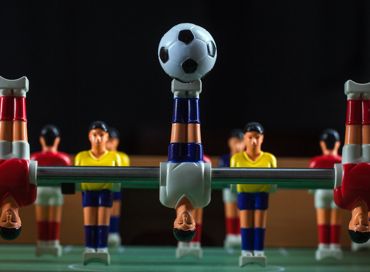 Okany Table Soccer Foosballs Game Replacements 32mm/1.26 in Mini Football Balls Black and White, Set of 8
