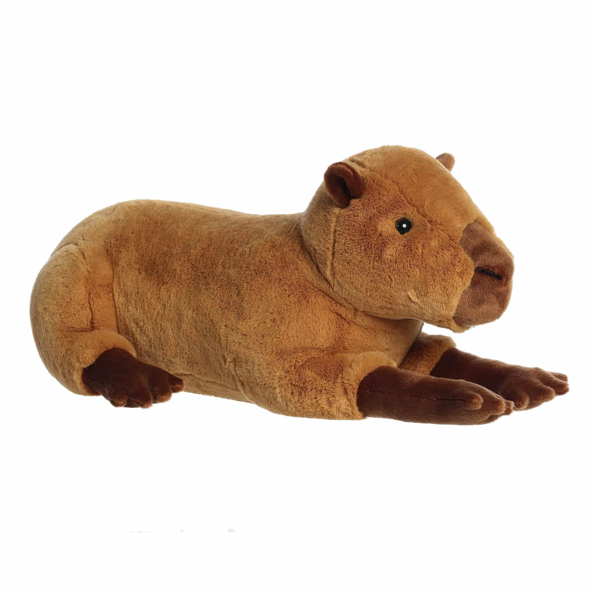 Aurora® Snuggly Super Flopsie™ Charlie Capybara™ Stuffed Animal - Large Size for Giant Cuddles - Perfect for Decorating Rooms and Birthday Gifts