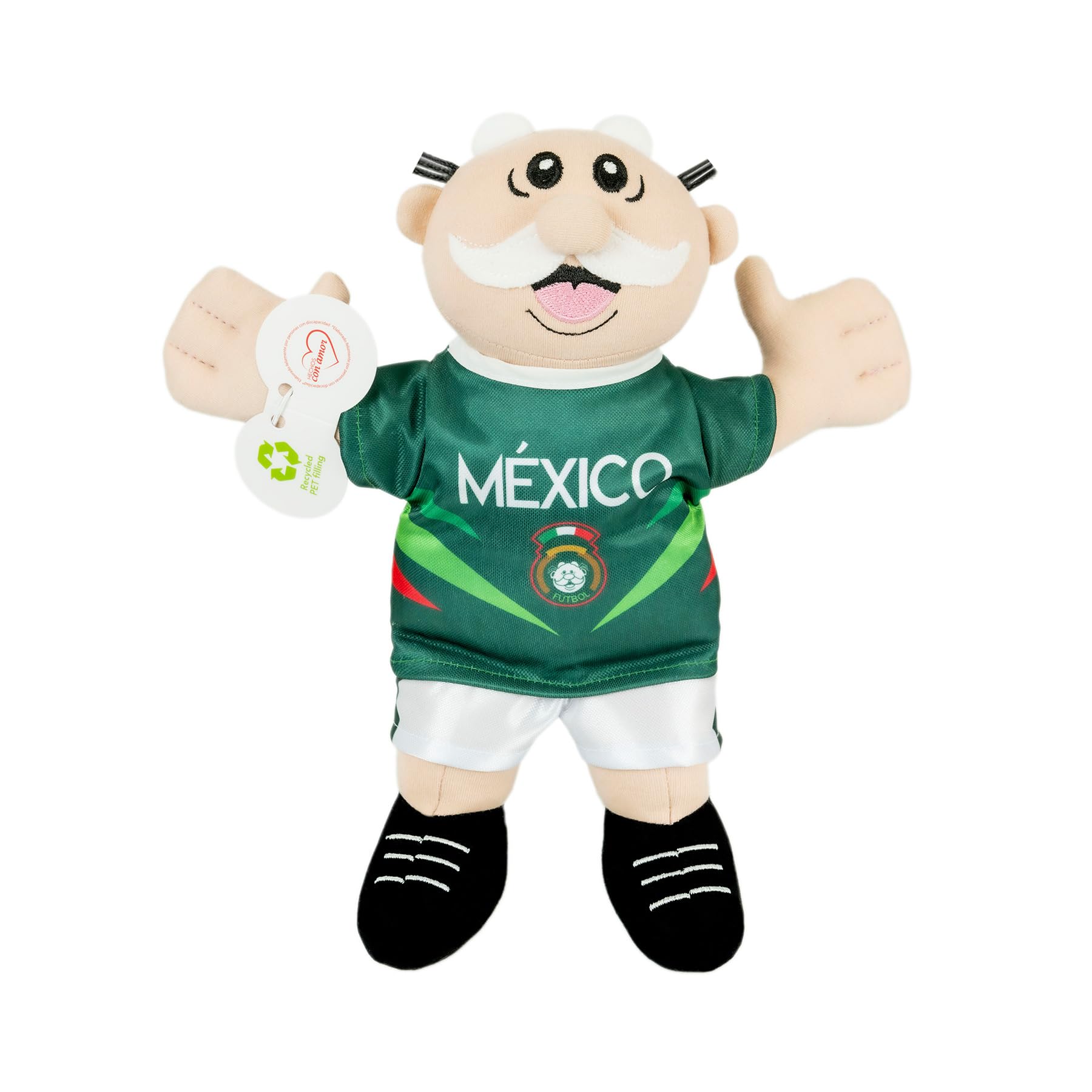 Dr. Simi Mexican Soccer Team Plush Toy - Soccer Fan Collectible Stuffed Plushie, Soft Plush Toy, Sports-Themed Gift for Fans & Collectors