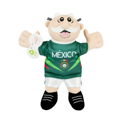 Dr. Simi Mexican Soccer Team Plush Toy - Soccer Fan Collectible Stuffed Plushie, Soft Plush Toy, Sports-Themed Gift for Fans & Collectors