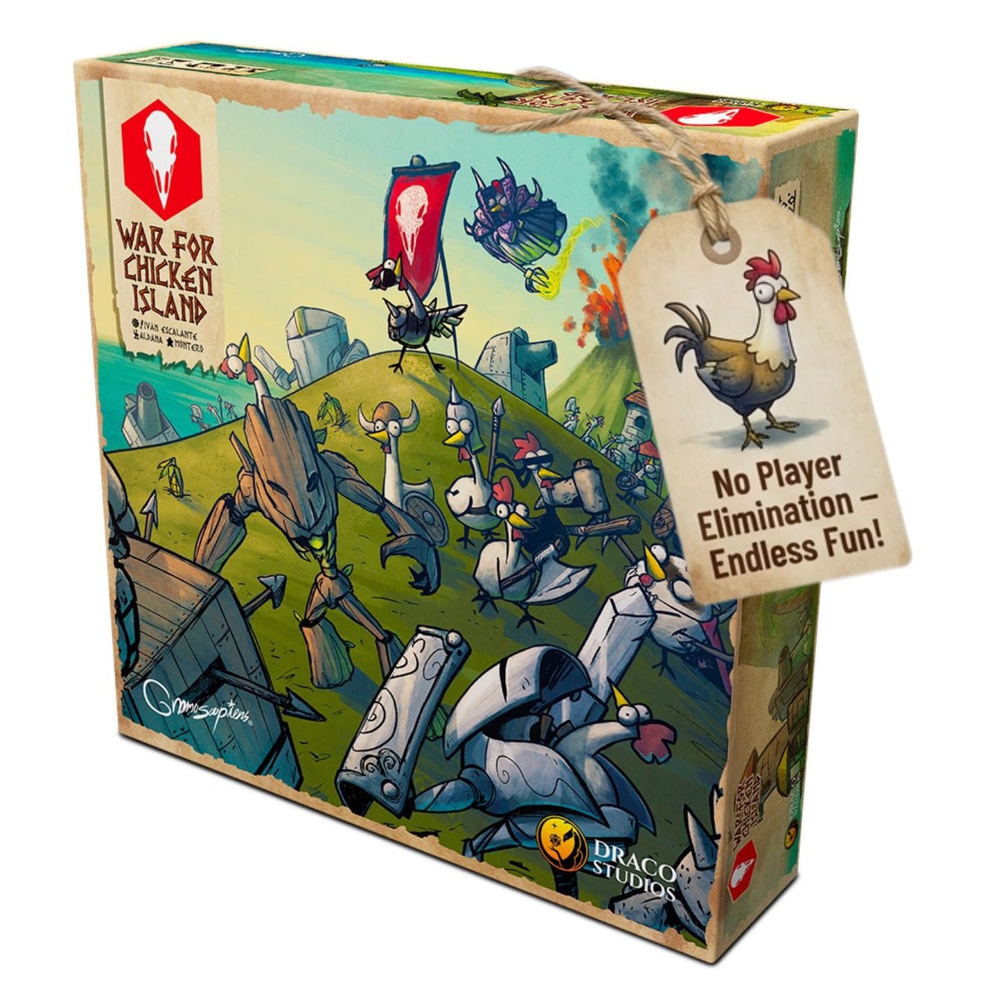 War for Chicken Island (2nd Edition) - Miniatures Skirmish Strategy Board Game for Adults, Family, and Friends Competitive Tabletop Game with No