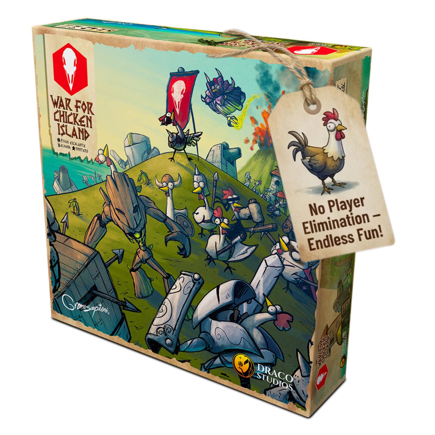 War for Chicken Island (2nd Edition) - Miniatures Skirmish Strategy Board Game for Adults, Family, and Friends Competitive Tabletop Game with No