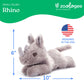 The Petting Zoo Rhino Stuffed Animal Plushie, Gifts for Kids, Earth Keeperz Wildlife Animals, Zoologee Grey Rhino Plush Toy, 10 inches