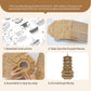 3D Wooden Puzzles for Adults Wooden Pagoda Assembly Model Kits,3D Puzzle Adult Building Crafts for Adults and 14+ Teens.(Five-Storied Pagoda 1287