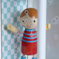 Tender Leaf Toys - Doll Family - Cute Wooden Flexible Doll Family for Kid's Dollhouse, Four Pcs of Multicultural Mom, Dad, Boy and Girl - Age 3+