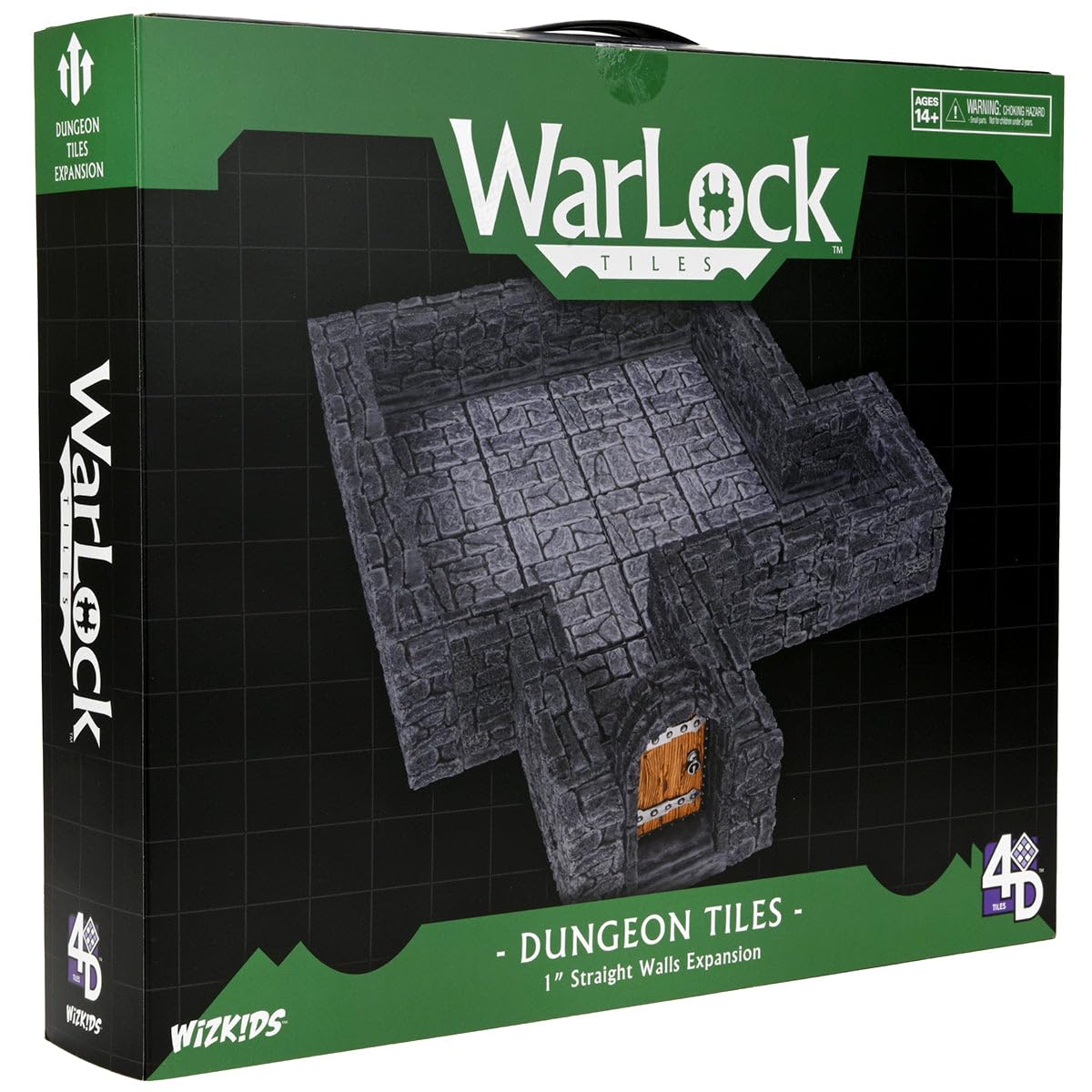 Warlock Tiles: Expansion - 1 in. Dungeon Straight Walls