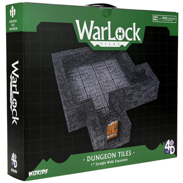 Warlock Tiles: Expansion - 1 in. Dungeon Straight Walls