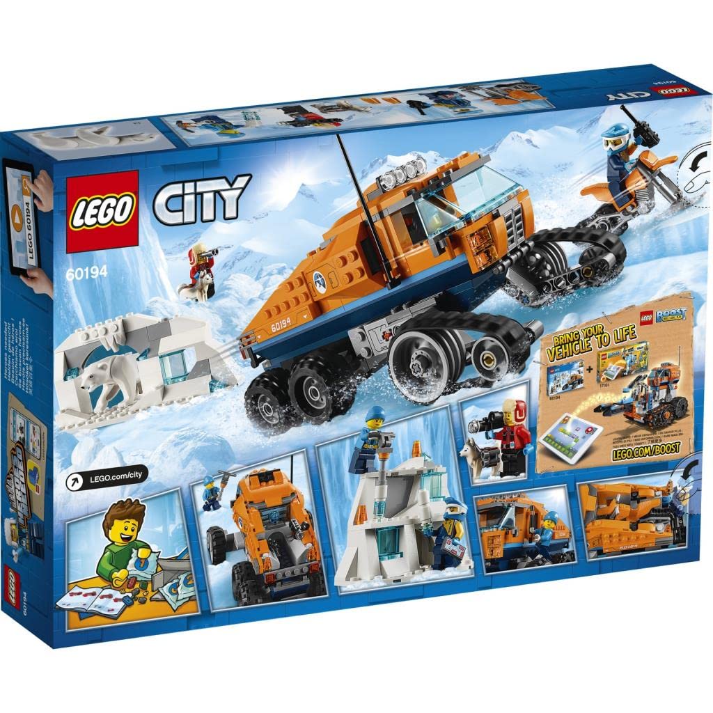 City Arctic Expedition Scout Truck Toy, Explorer Vehicle Building Sets