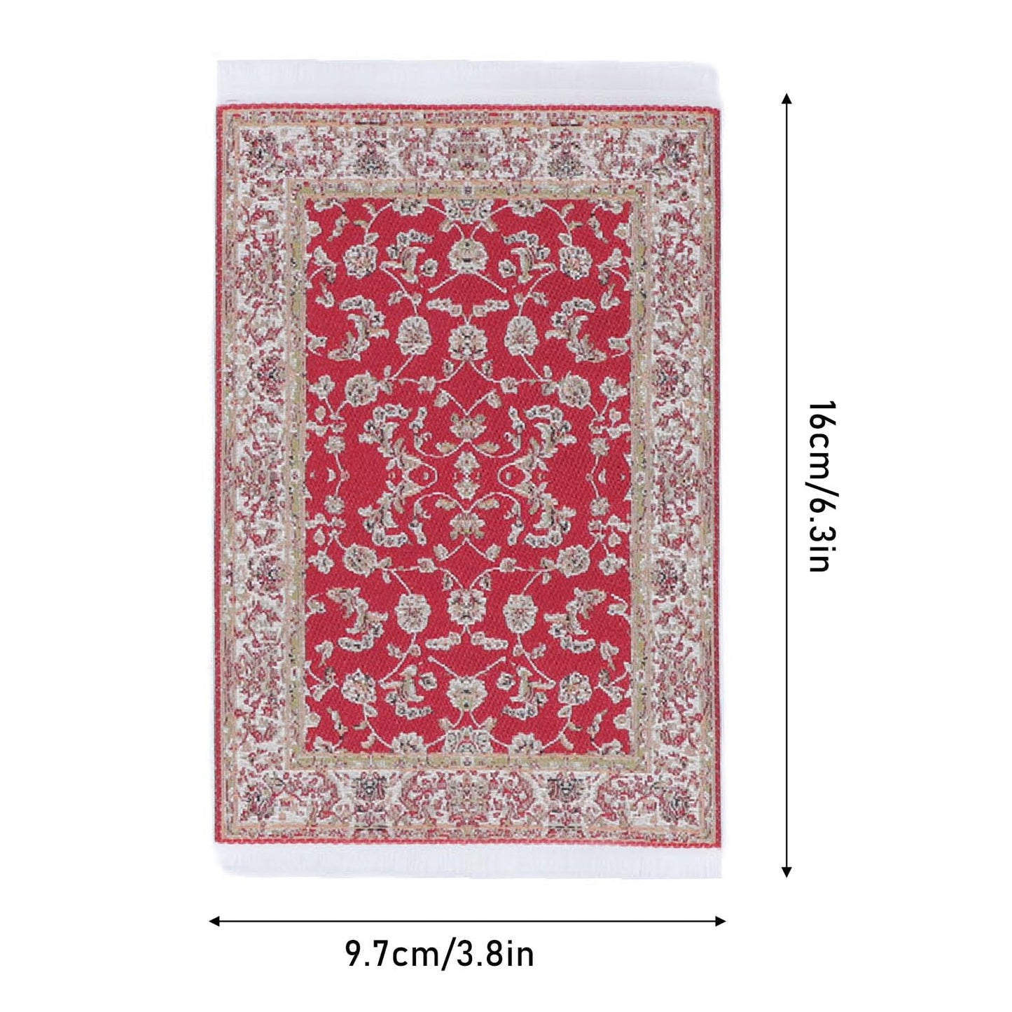 Moofey 5 PCS 1:12 Dollhouse Rug, Doll House Accessories and Furniture, Miniature Carpet Welcome Floor Blanket