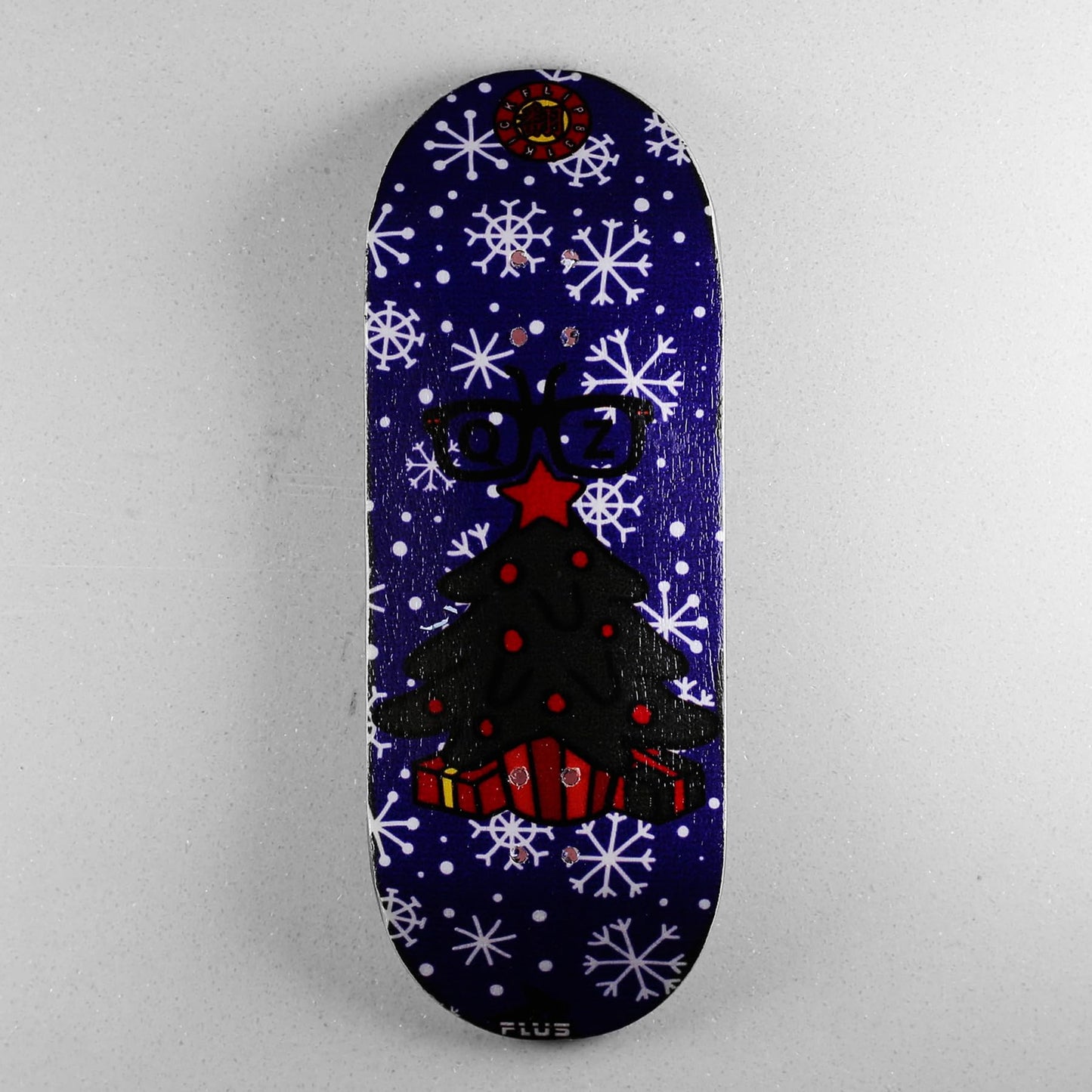SOLDIER BAR Fingerboard Complete 6-Laye 35.5mm Deep Concace Handmade Maple Deck+ARK1 Truck+Ice Wheel(6-Layer Handmade Maple Deck(Christmas Tree)