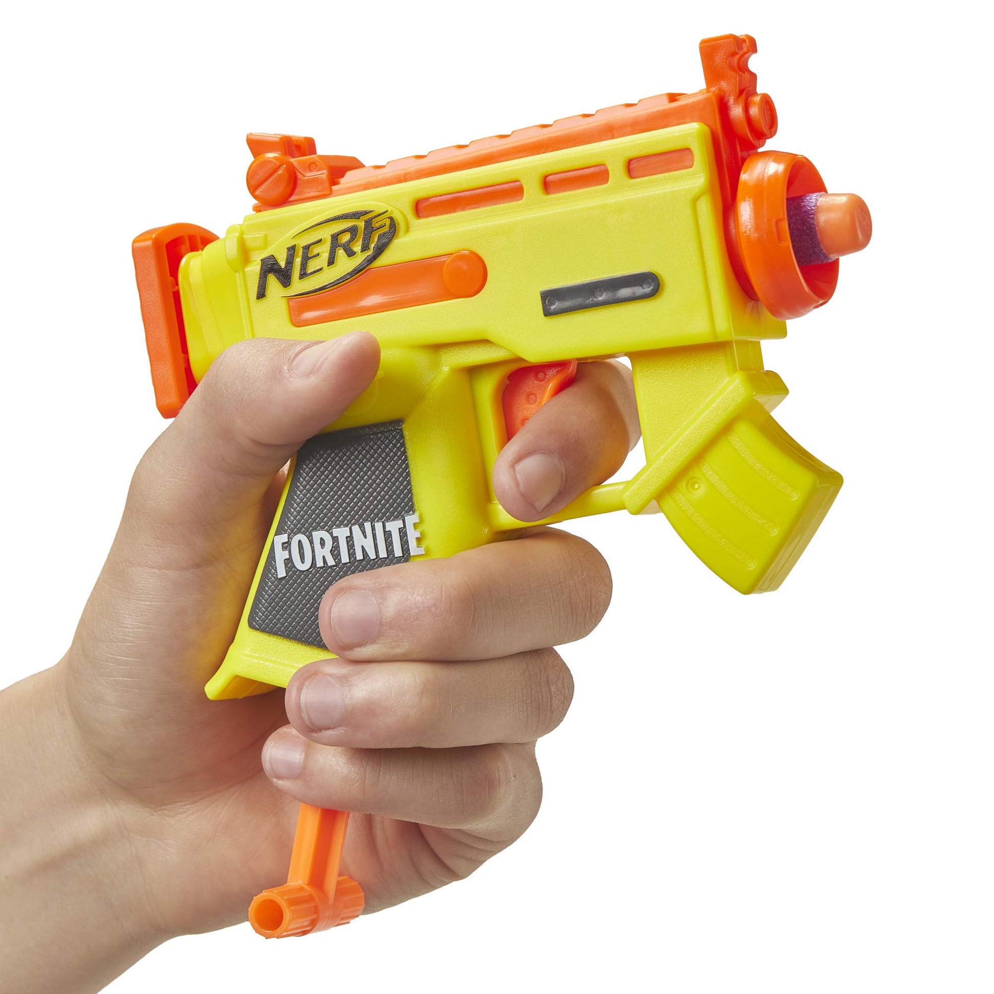 Fortnite Micro AR-L Nerf MicroShots Dart-Firing Toy Blaster and 2 Official Nerf Elite Darts for Kids, Teens, Adults