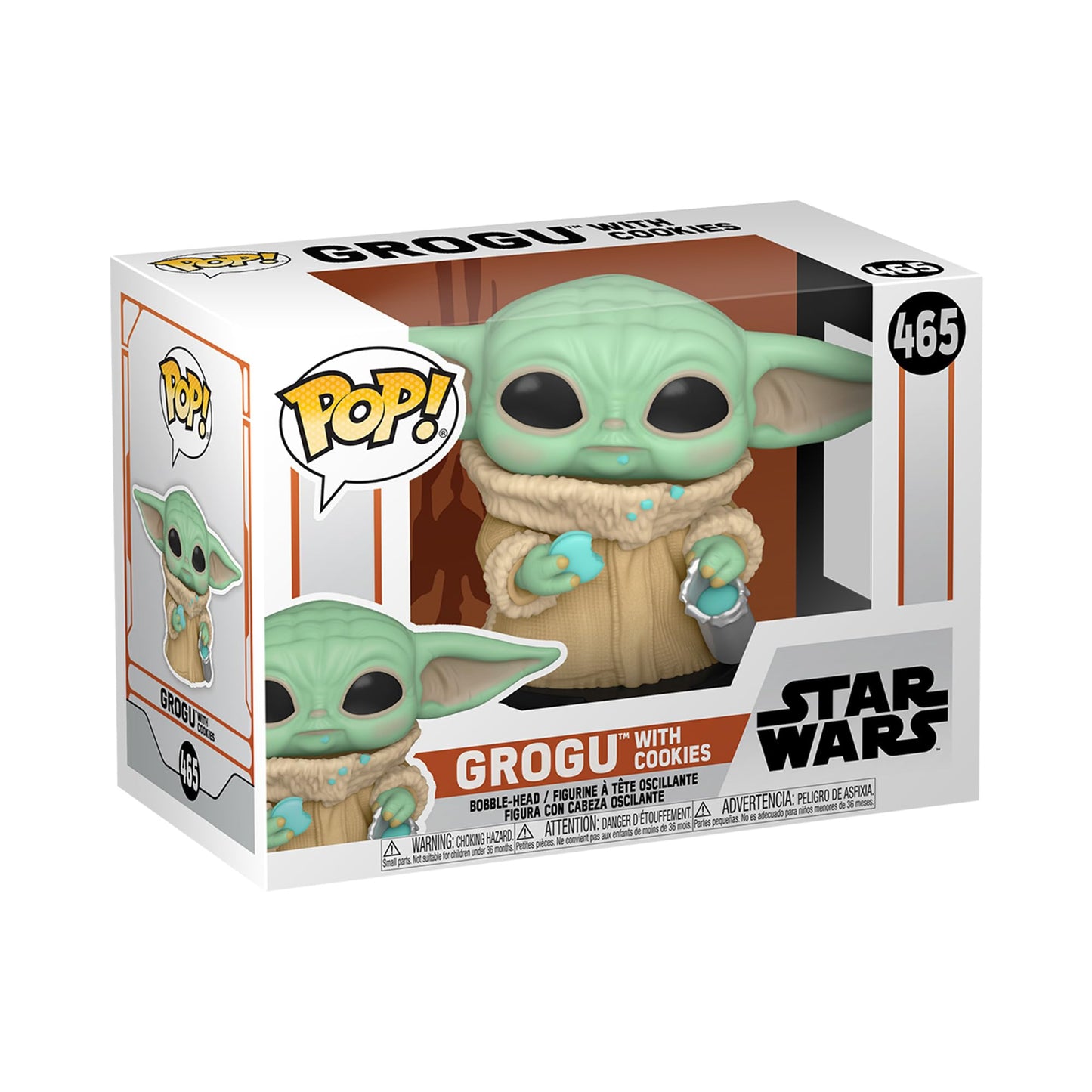 Funko POP! Star Wars: the Mandalorian - Grogu (the Child, Baby Yoda) with Cookie - Collectible Vinyl Figure - Gift Idea - Official Merchandise - for