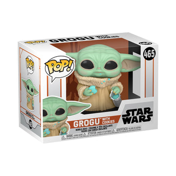 Funko POP! Star Wars: the Mandalorian - Grogu (the Child, Baby Yoda) with Cookie - Collectible Vinyl Figure - Gift Idea - Official Merchandise - for