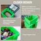 Ravonixis MTG Dumpster Deck Box Commander Box-Holds 100+ Sleeved Cards-Funny Commander case with Inner Tray -3D Printed Green Trash Bin for MTG Great