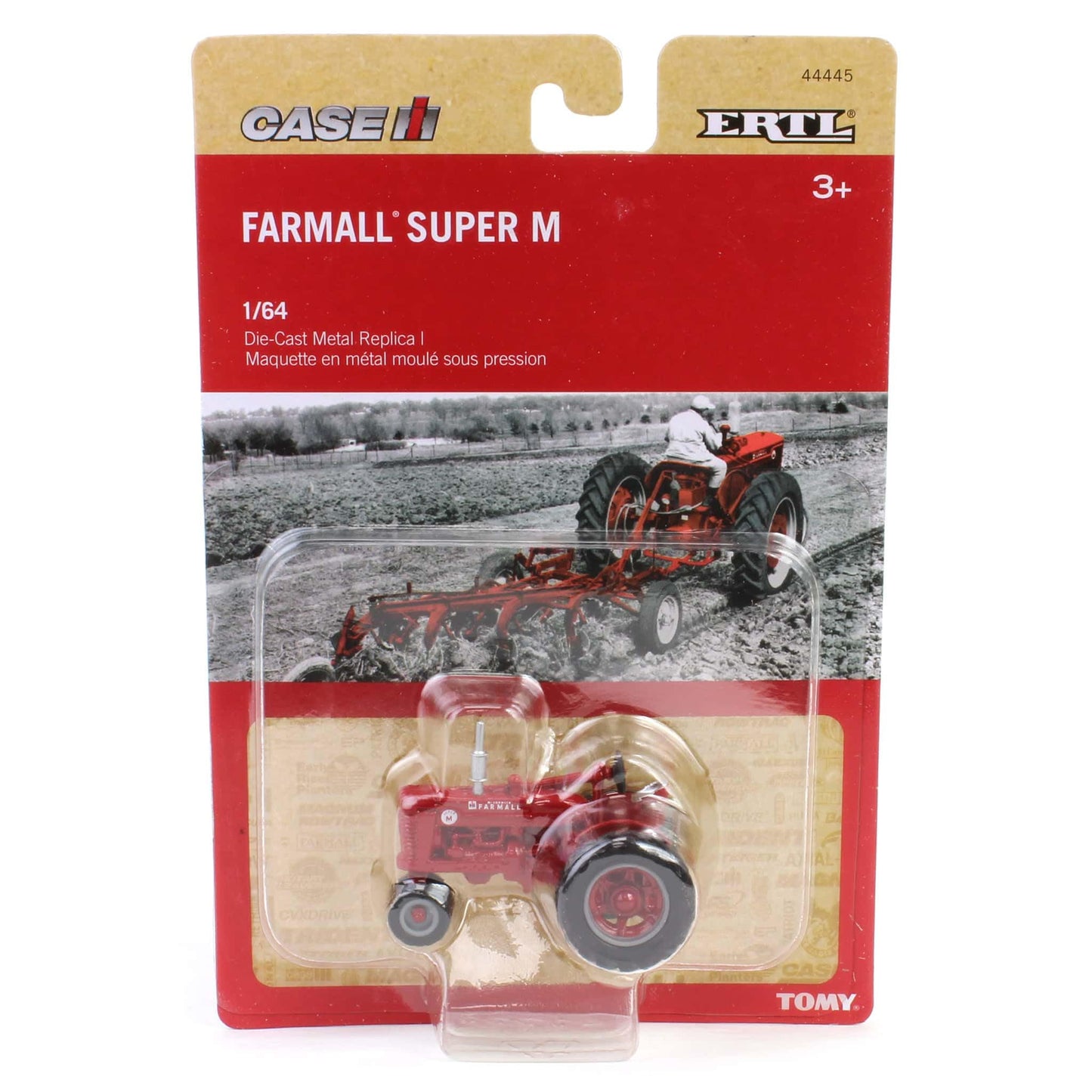 ERTL 1/64 Farmall Super M Narrow Front Tractor Replica Play 44445