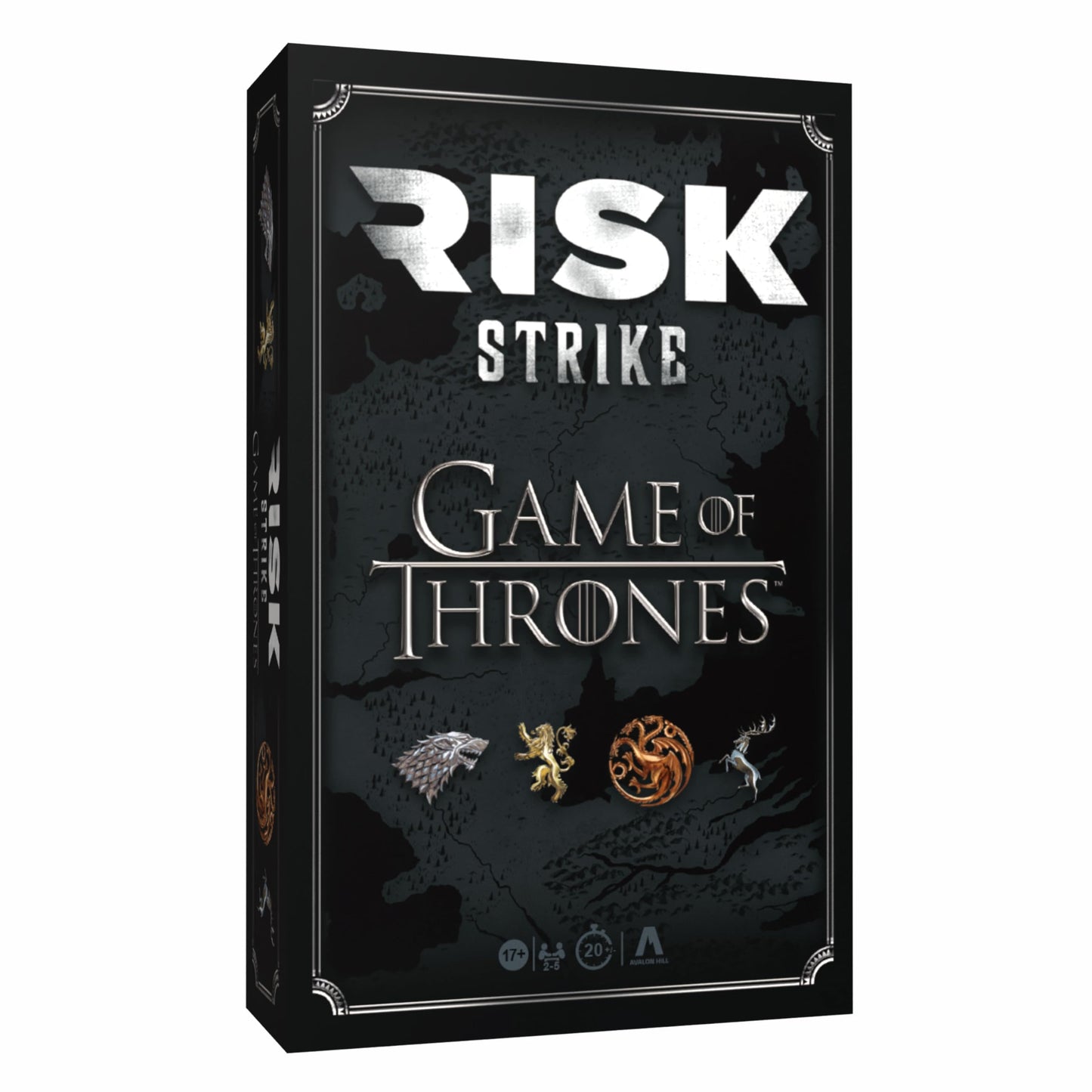 Risk Strike: Game of Thrones Edition, Fast Strategy Card and Dice Game for Adults and Teens, Play as House Stark, Lannister, Targaryen & More, Quick