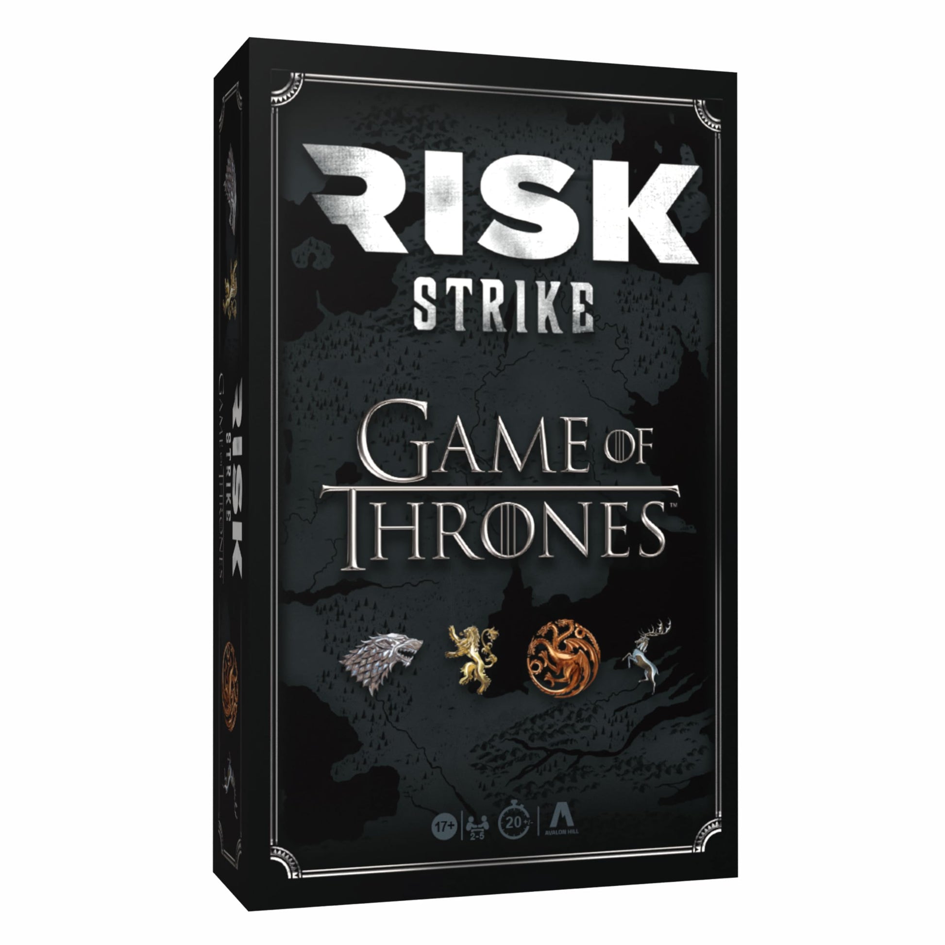 Risk Strike: Game of Thrones Edition, Fast Strategy Card and Dice Game for Adults and Teens, Play as House Stark, Lannister, Targaryen & More, Quick