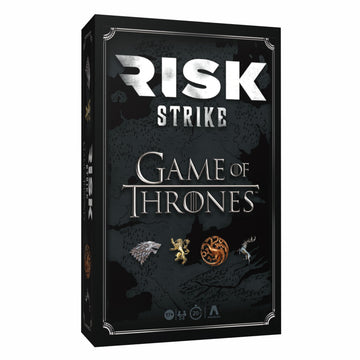Risk Strike: Game of Thrones Edition, Fast Strategy Card and Dice Game for Adults and Teens, Play as House Stark, Lannister, Targaryen & More, Quick