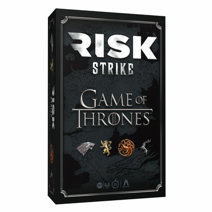 Risk Strike: Game of Thrones Edition, Fast Strategy Card and Dice Game for Adults and Teens, Play as House Stark, Lannister, Targaryen & More, Quick