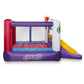 Cloud 9 Inflatable Bounce House and Blower, Unicorn Theme Bouncer for Kids with Slide, Includes Stakes and Repair Patches