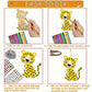 ShaoAngDuoMi 27PCS Paint Your Own Wooden Animal Crafts Kit - DIY Unfinished Wood Ornaments for Kids with Paint Pens & Stickers, Outdoor Art Activity