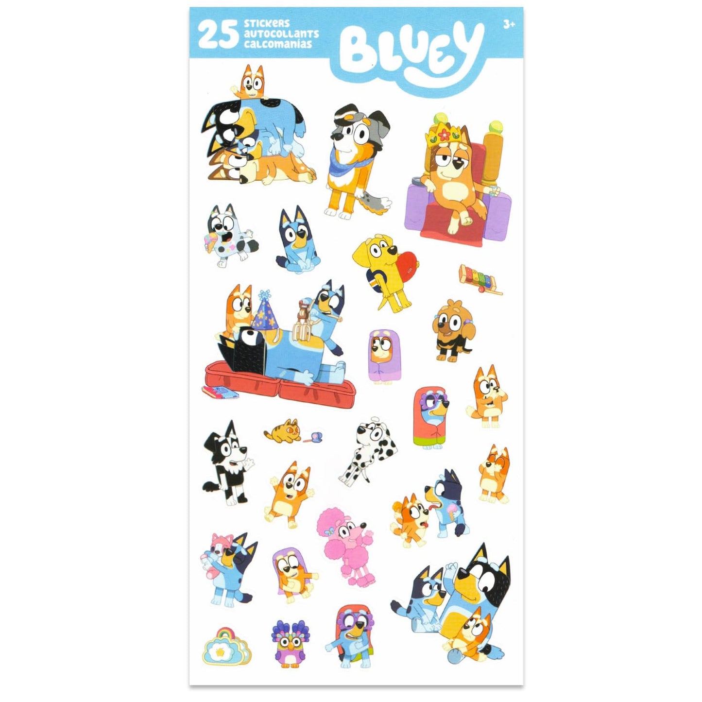 Bluey Play Mat with Vehicle Set for Kids - Bundle with 2 Playmats, 2 Vehicles, Stickers & Castle Door Hanger | Bluey Play Sets for Girls & Boys, Ages