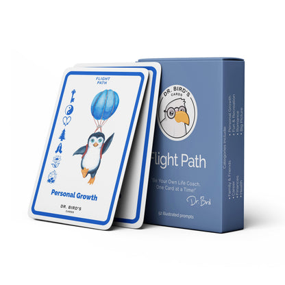 Dr. Bird's Cards - Flight Path: Authentic Relating Deck | Your Self-Help Companion for Growth, Mindfulness & Self-Love | Great for Journaling