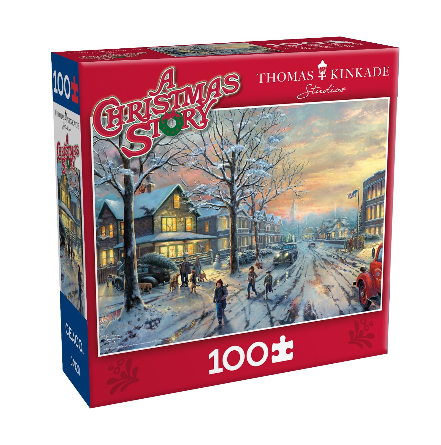 Thomas Kinkade Christmas Story 100 Piece Puzzle for Kids 8+