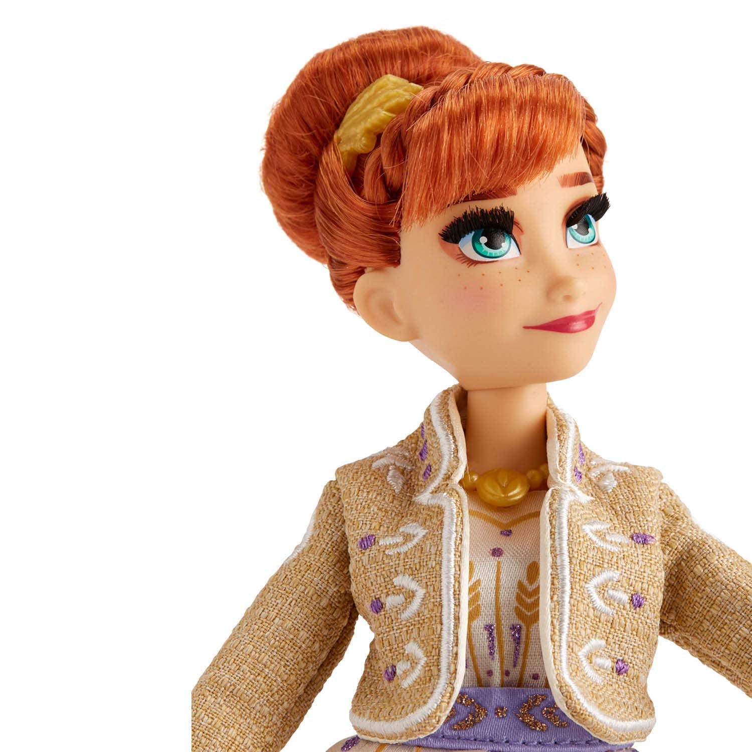 Disney Frozen Arendelle Anna Fashion Doll with Glittery White Travel Dress Inspired by Frozen 2 - Toy for Kids Ages 3 & Up
