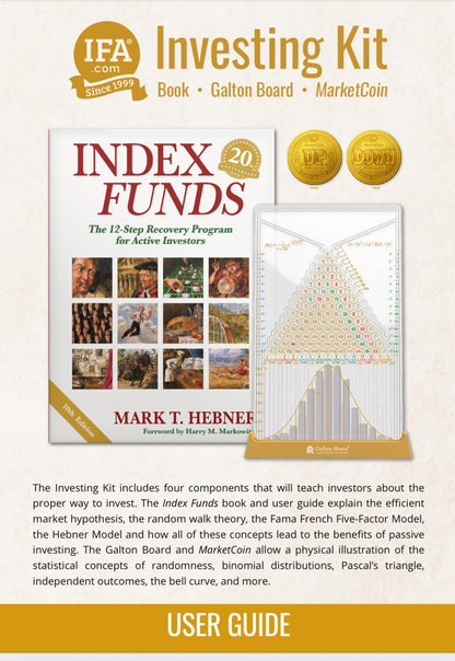 Investing Kit: Index Funds Book, Galton Board and MarketCoin