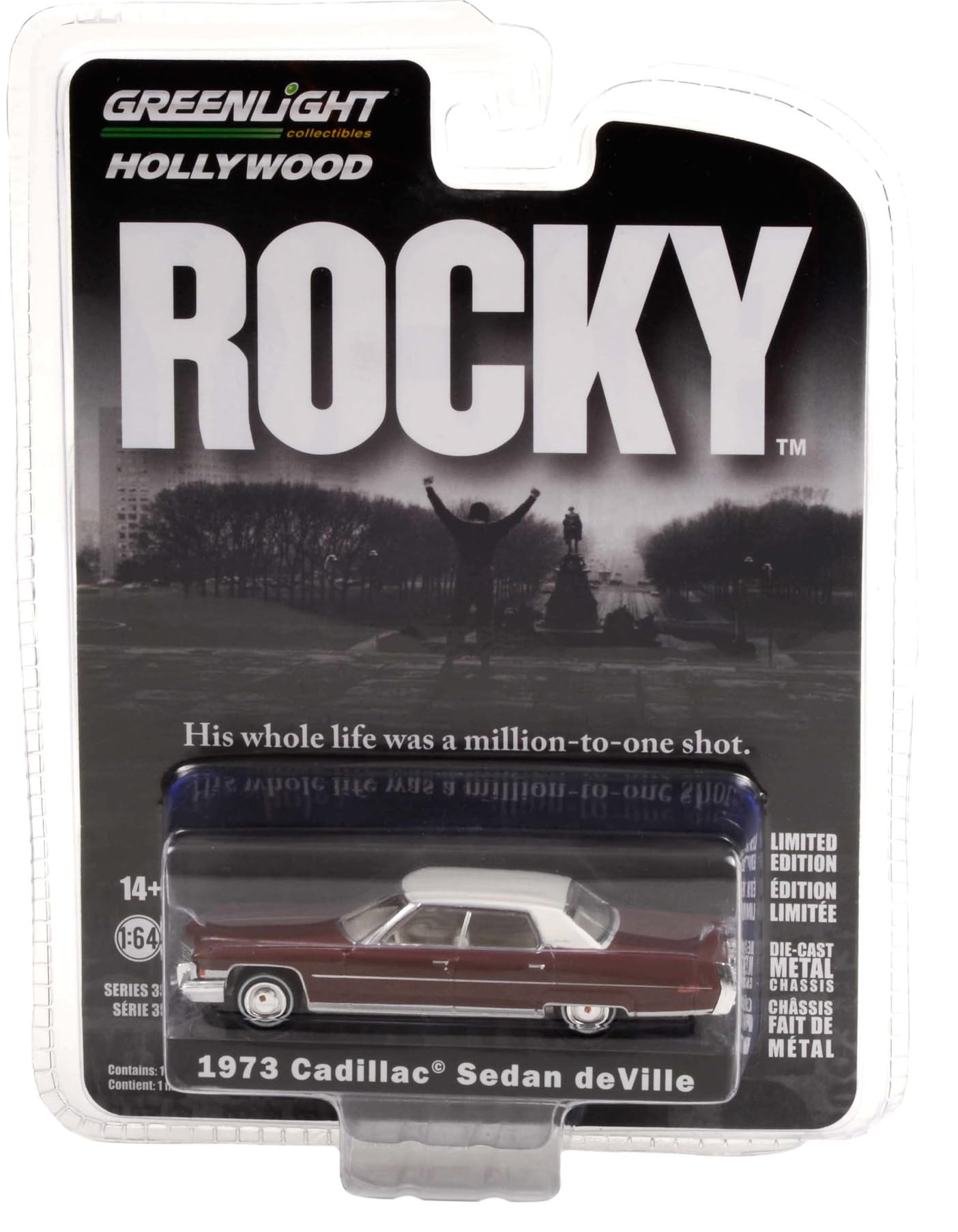 Greenlight 1:64 Hollywood Series 35 - Rocky (1976) - 1973 Sedan deVille 44950-A [Shipping from Canada]