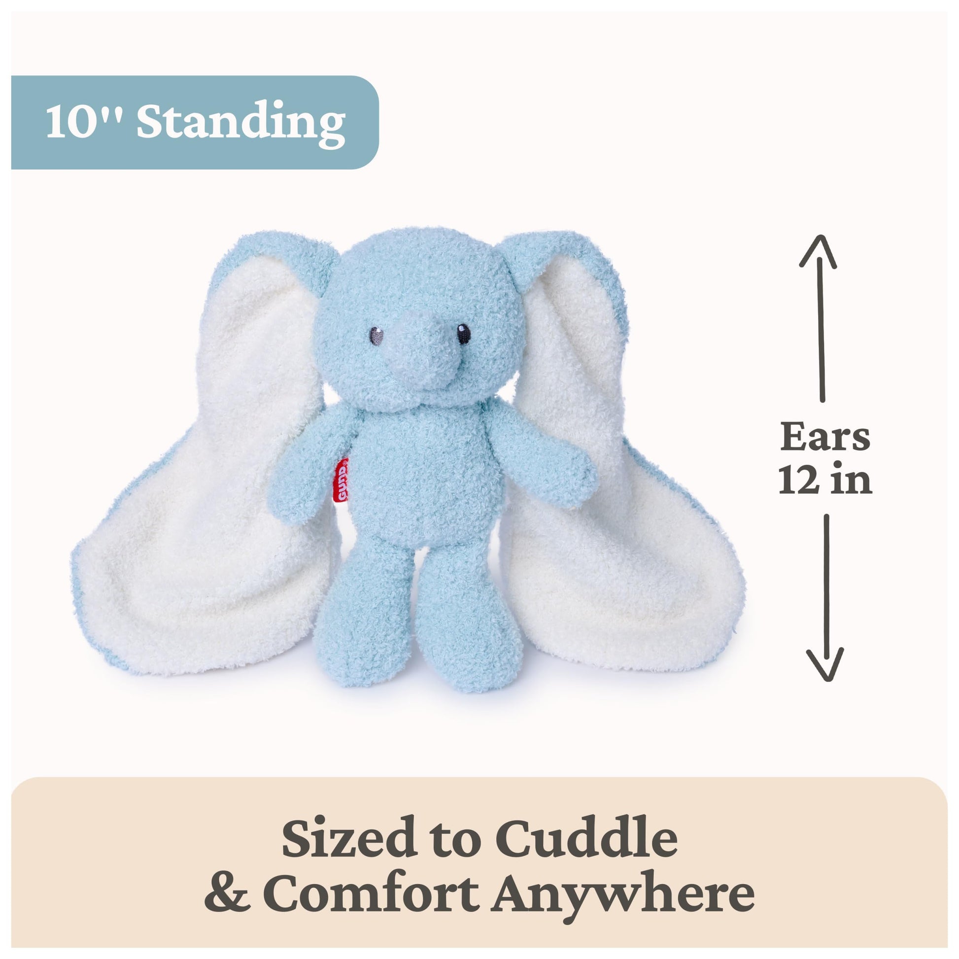 GUND Baby Blankie Pals Elephant 6-Inch Stuffed Animal with Lovey, Ages 0+