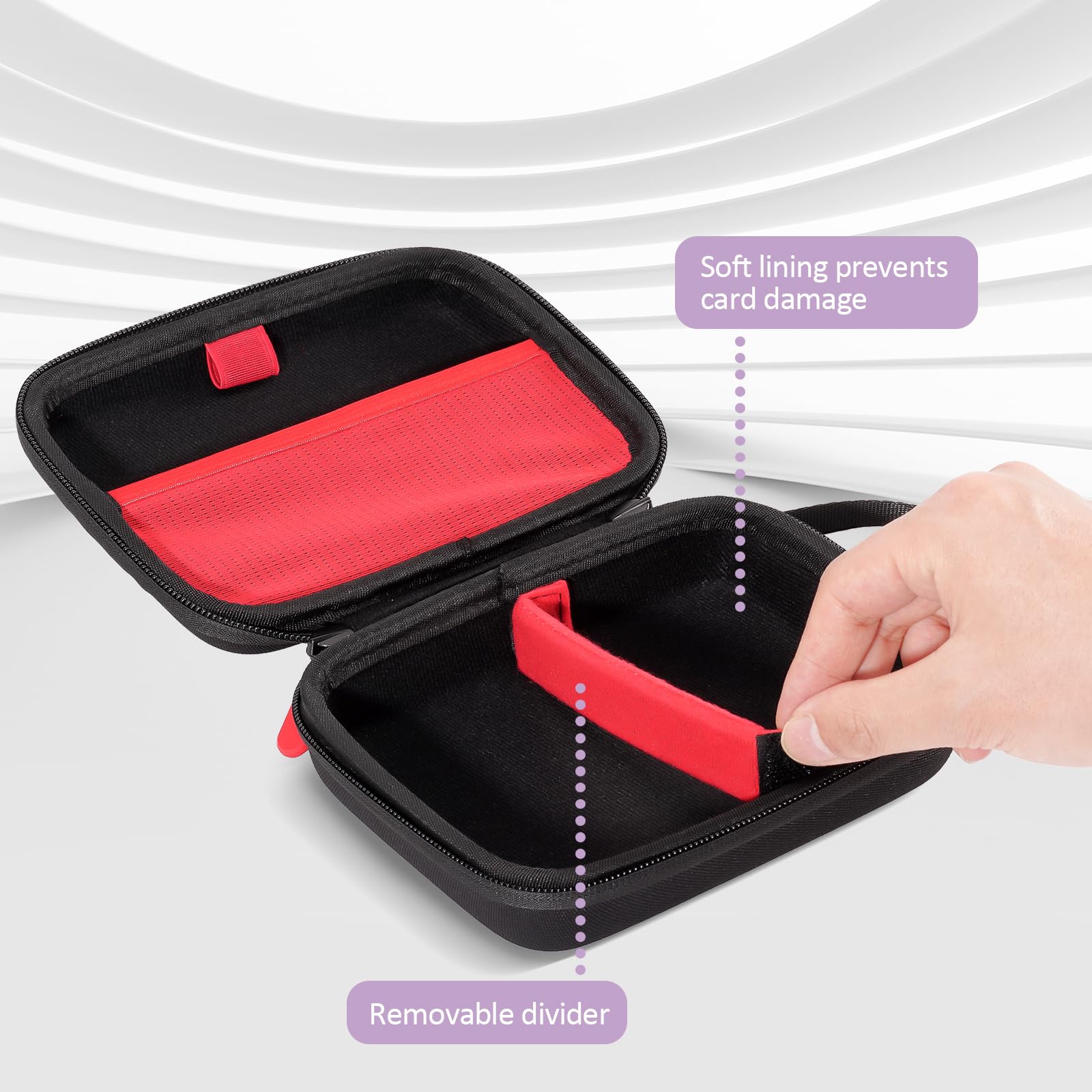 ProCase Hard Playing Card Game Carrying Case, Travel Storage Box Holds 300+ Trading Cards, Bag Holder for Classic Board Game UNO, Five Crowns?SKYJO